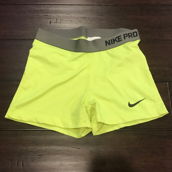 yellow nike spandex